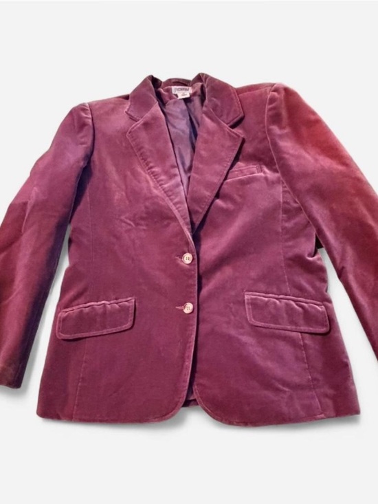 Personal by Leslie Faye Jackets & Blazers - Vintage Leslie Fay Personal Velvet Jacket, Mauve, Size 14 (Fits Modern 10–12)